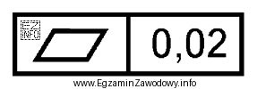 Które oznaczenie tolerancji kształtu przedstawiono na rysunku?
