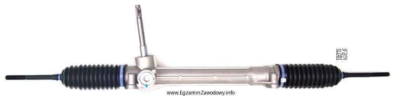 We wnętrzu obudowy przekładni kierowniczej przedstawionej na ilustracji 