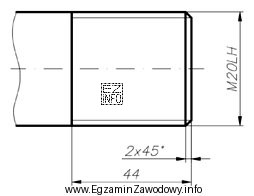 Który zabieg obróbki skrawaniem należy przeprowadzić na 