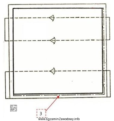 Fragment poszycia oznaczony na rysunku cyfrą 3 to