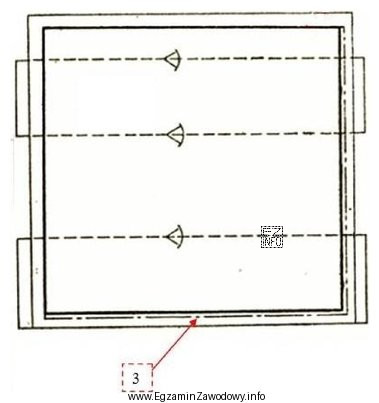Fragment poszycia oznaczony na rysunku cyfrą 3 to