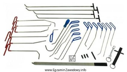 Przedstawiony na ilustracji zestaw narzędzi służy do
