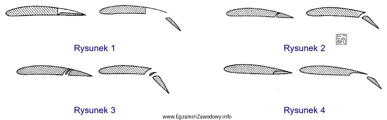 Na którym rysunku przedstawiono klapę Fowlera?