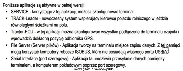 Na podstawie fragmentu instrukcji wskaż, która aplikacja jest niezbę
