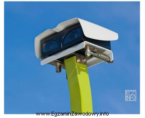 Laserowy czujnik przedstawiony na ilustracji stosowany jest do