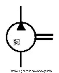 Na schemacie hydraulicznym przedstawiony symbol graficzny jest oznaczeniem