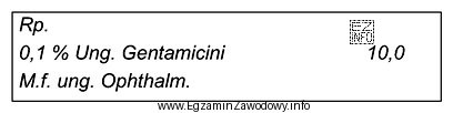 Które opakowanie należy zastosować do leku sporządzonego 