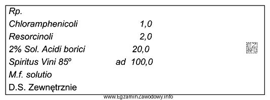 Ile gramów 3% roztworu kwasu borowego należy użyć 