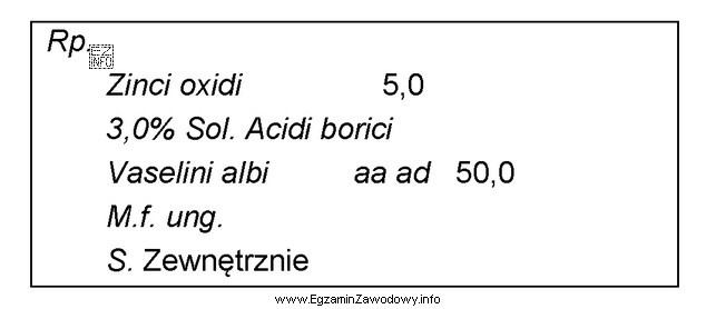 W celu sporządzenia lege artis maści, zgodnie z 