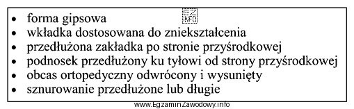 Dla której stopy wskazane jest obuwie ortopedyczne wyposażone 