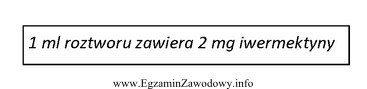 Na podstawie fragmentu ulotki leku określ, ile mg substancji 