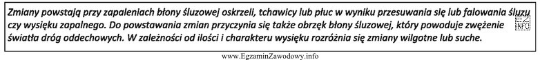 Którym terminem określa się opisane szmery oddechowe?