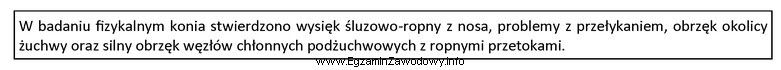 Przedstawione objawy mogą wskazywać na