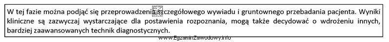 Przedstawiony opis postępowania w nagłych wypadkach dotyczy fazy