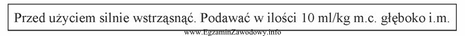 Na podstawie informacji zawartej w ulotce dołączonej do leku 