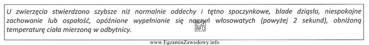 Wymienione objawy świadczą