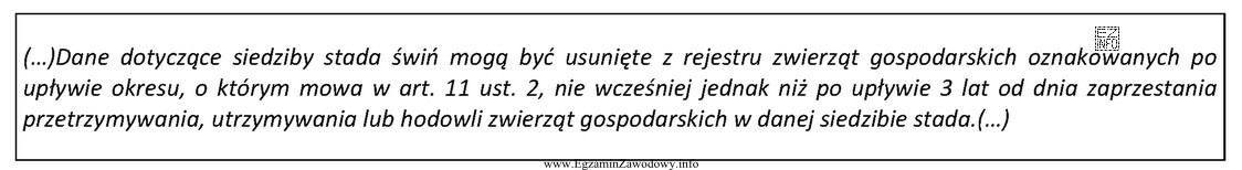 Na podstawie fragmentu ustawy o systemie identyfikacji i rejestracji zwierzą