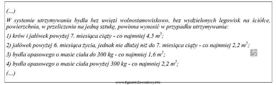 Na podstawie zamieszczonych przepisów określ, jaka powinna być 