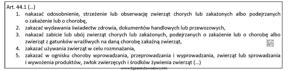 Na podstawie wyciągu z rozporządzenia wskaż decyzję, któ