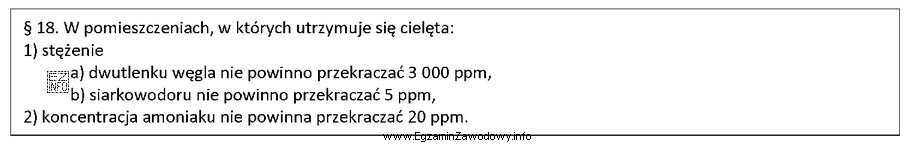 Zgodnie z informacjami w tabeli, w pomieszczeniach, w których 