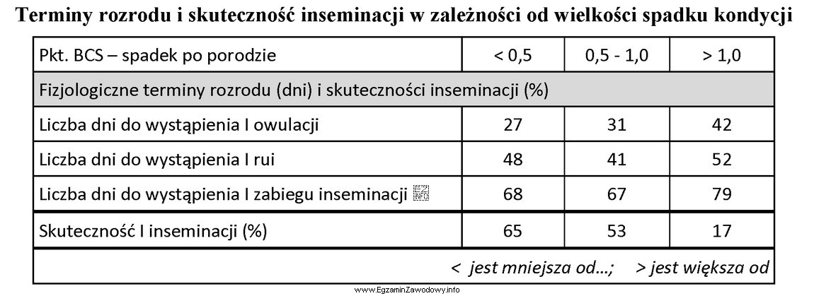 Kondycja krowy przy wycieleniu wynosiła 3,0 pkt. BCS. Na podstawie 