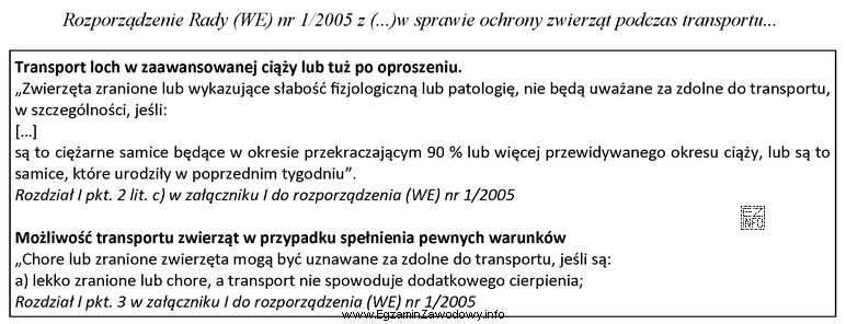 Zgodnie z przedstawioną w rozporządzeniu informacją, do transportu nadaje 