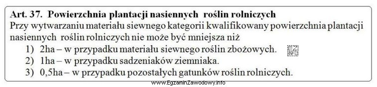 Wielkość plantacji nasiennej pszenicy ozimej uprawianej na materiał siewny kwalifikowany <