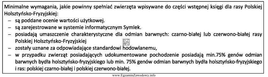 Zamieszczone zasady wpisu do księgi hodowlanej dotyczą
