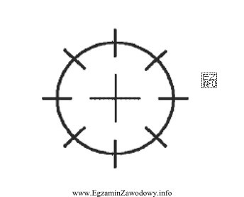 Zgodnie z normą PN-B-01027 we fragmencie planu inwentaryzacyjnego zaznaczono