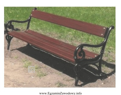 Pokazana na ilustracji ławka znajduje zastosowanie jako element wyposażenia