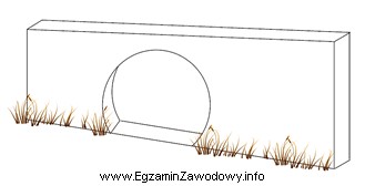 Przedstawiony na rysunku obiekt jest typowym elementem wyposażenia ogrodu