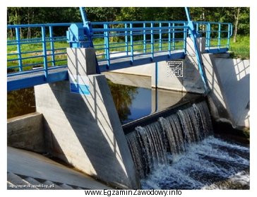 Jaki rodzaj budowli hydrotechnicznej przedstawiono na ilustracji?