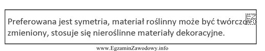 Zamieszczony w ramce opis dotyczy stylu