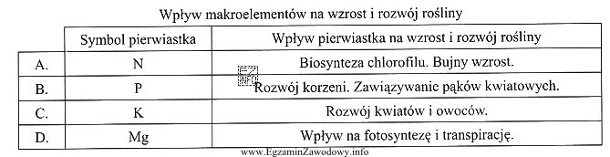 Na podstawie danych zamieszczonych w tabeli określ który 