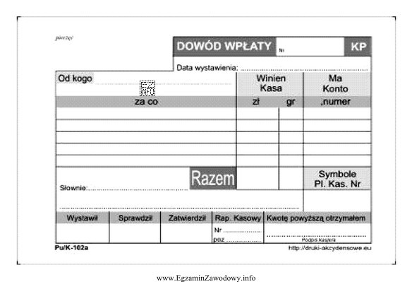 Przedstawiony dokument wykorzystywany jest