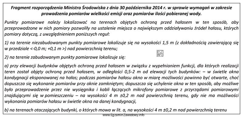 Na podstawie rozporządzenia Ministra Środowiska określ, na jakiej 