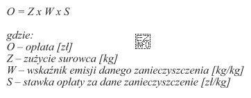 Oblicz opłatę za emisję butanolu z procesu technologicznego dla 