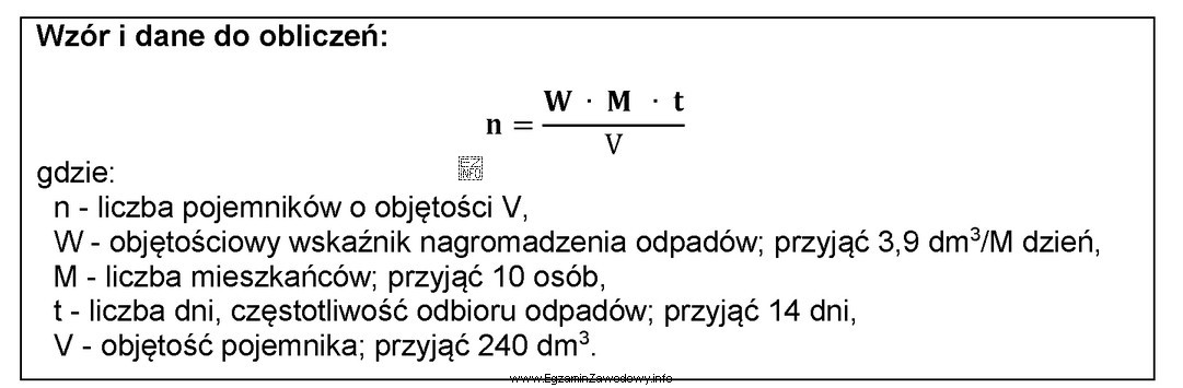 Wykorzystując wzór i dane z tabeli ustal minimalną 