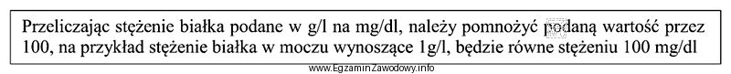 Stężenia białka w moczu wynoszące 50 g/l 