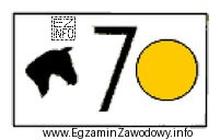 Przedstawiona na rysunku tabliczka umieszczona na szlaku konnym oznacza