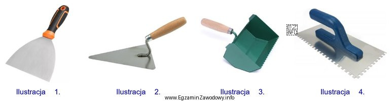 Na której ilustracji przedstawiono pacę do rozprowadzania zapraw klejowych?