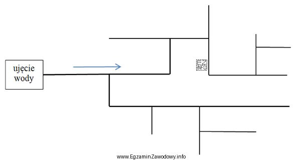 Jaki rodzaj sieci wodociągowej przedstawiono na schemacie?