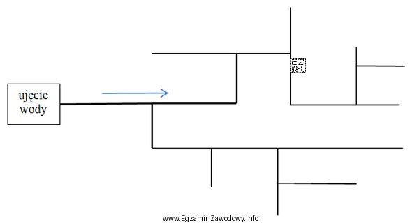 Jaki rodzaj sieci wodociągowej przedstawiono na schemacie?