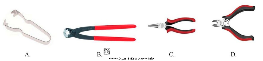 Wskaż narzędzie przeznaczone do wyciągania gwoździ i 