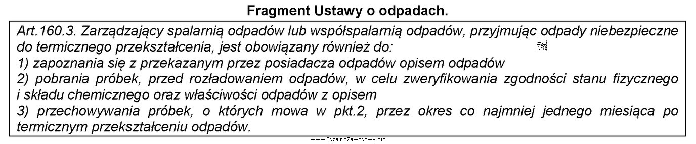 Odpady niebezpieczne przywieziono do spalarni 10 maja oraz pobrano z nich 