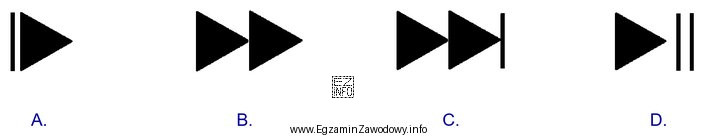 Którym z przedstawionych symboli oznaczony jest przycisk rejestratora dź