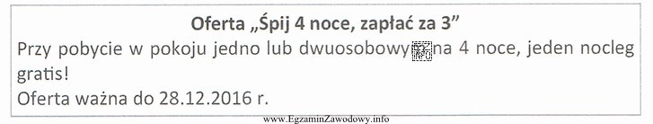 Który instrument promocji stosuje hotel, wprowadzając ofertę 