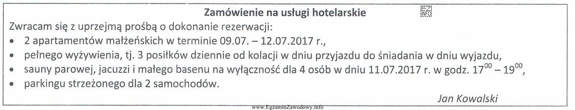 Które komórki organizacyjne hotelu, poza służbą 