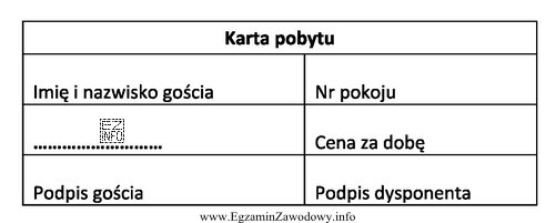 Recepcjonista, wypełniając kartę pobytu podczas przyjęcia goś