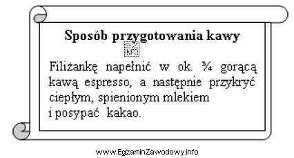 Który napój na bazie kawy espresso przygotowuje się 